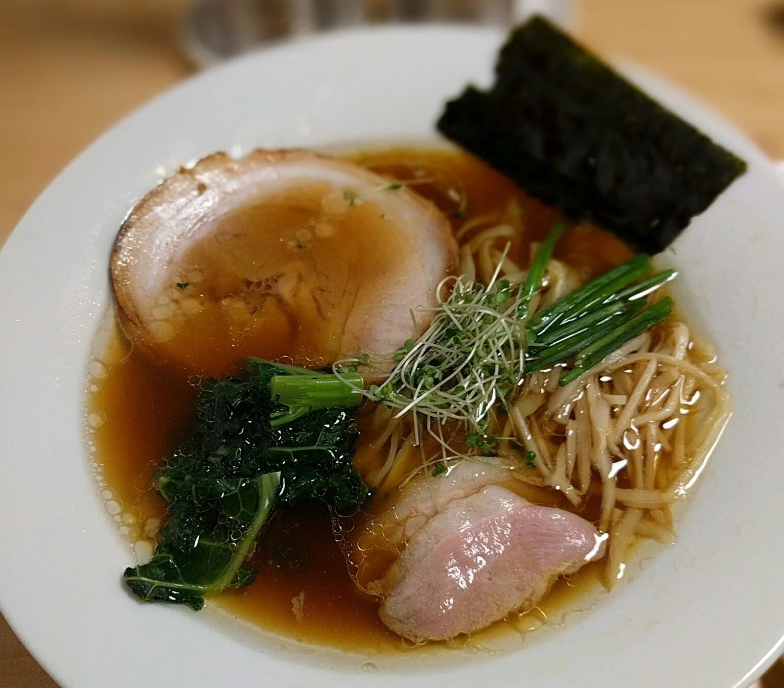 Mensho Tokyo (SF) Shoyu Ramen - One of the best Shoyu Ramens you can have in California. An Organic Chicken broth with a Shoyu forward broth.