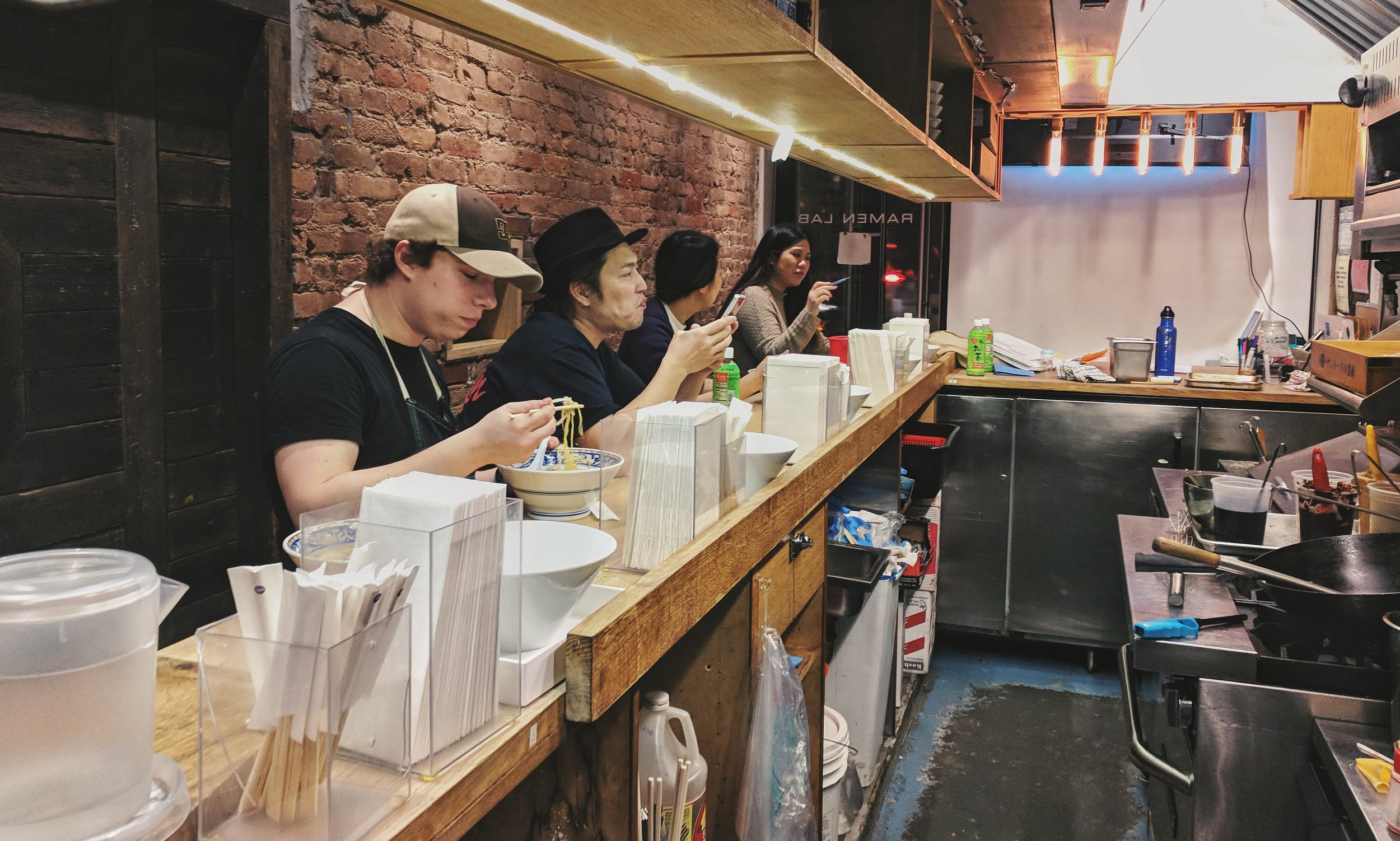 Family meal after our first night of service