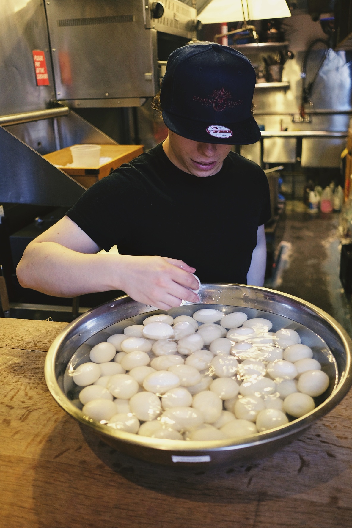 By the end of the pop-up we were pros at cracking eggs