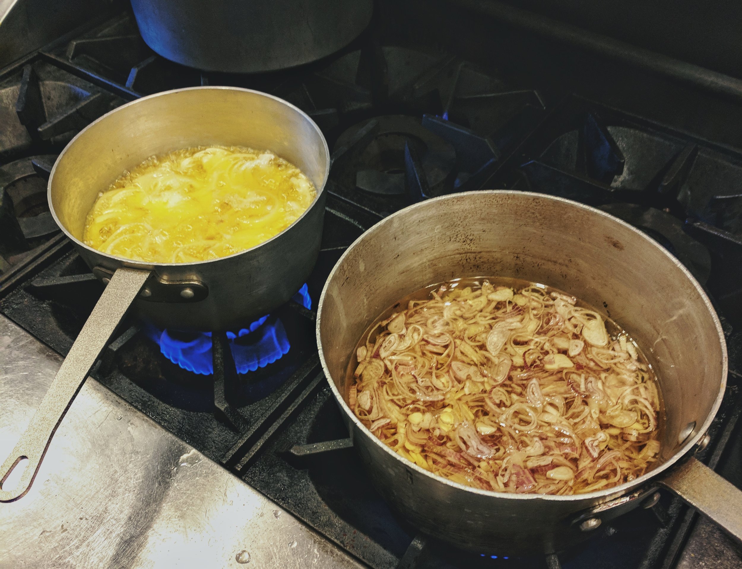 Aroma oils hit the stove. We had to make 3 different types.