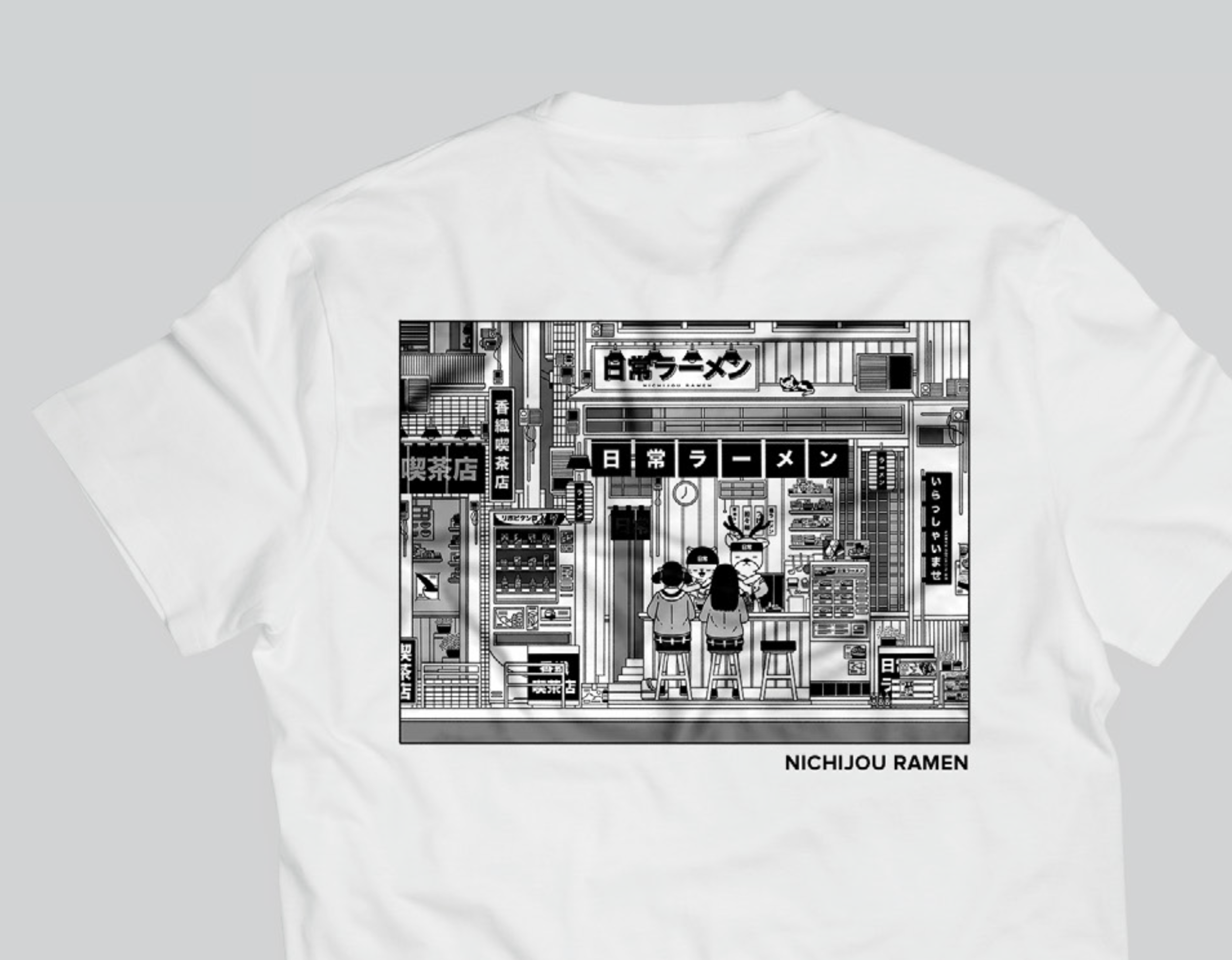 Nichijou Ramen x Hey Mady - White - Back.png