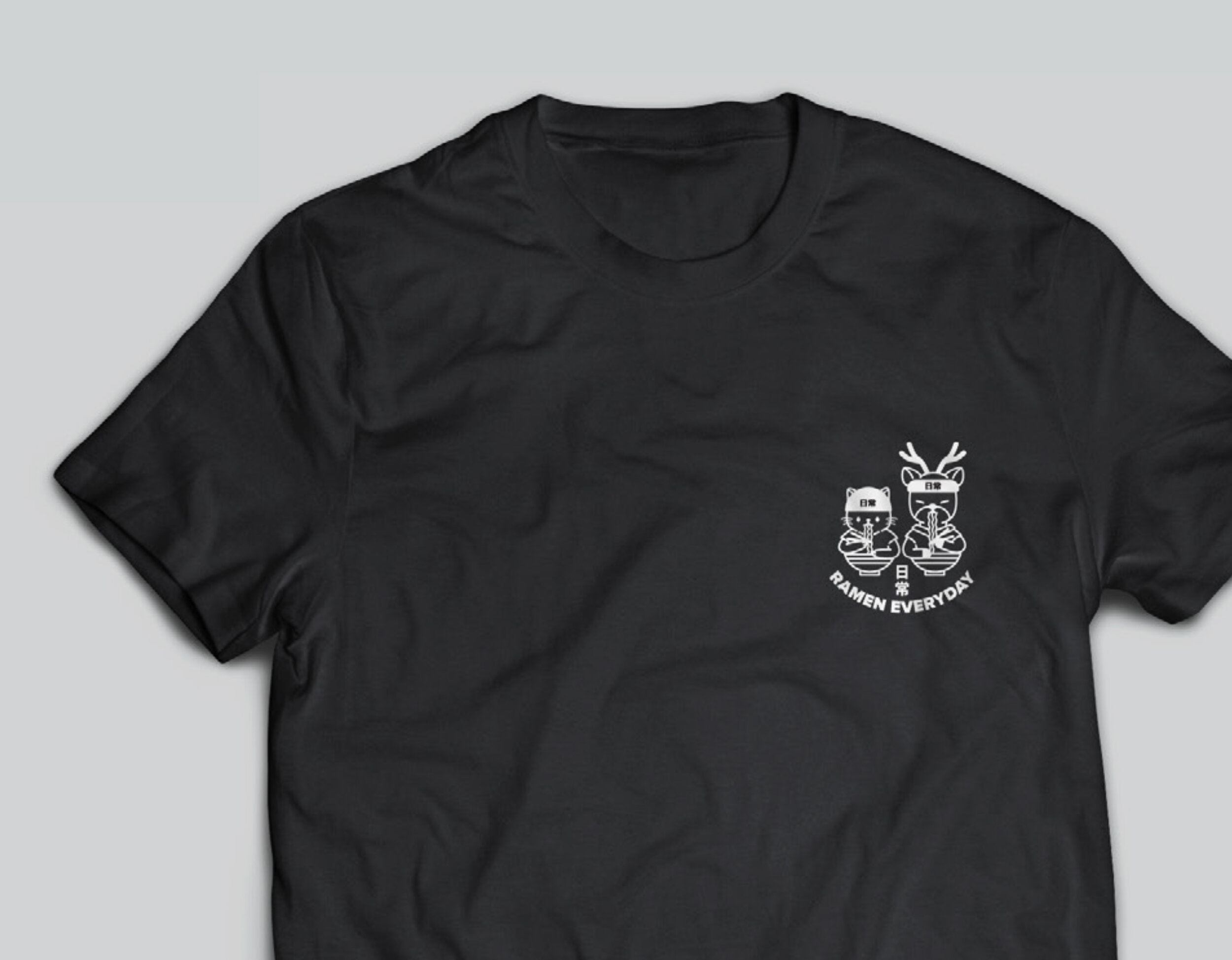 Nichijou Ramen x Hey Mady - Black - Front.jpg
